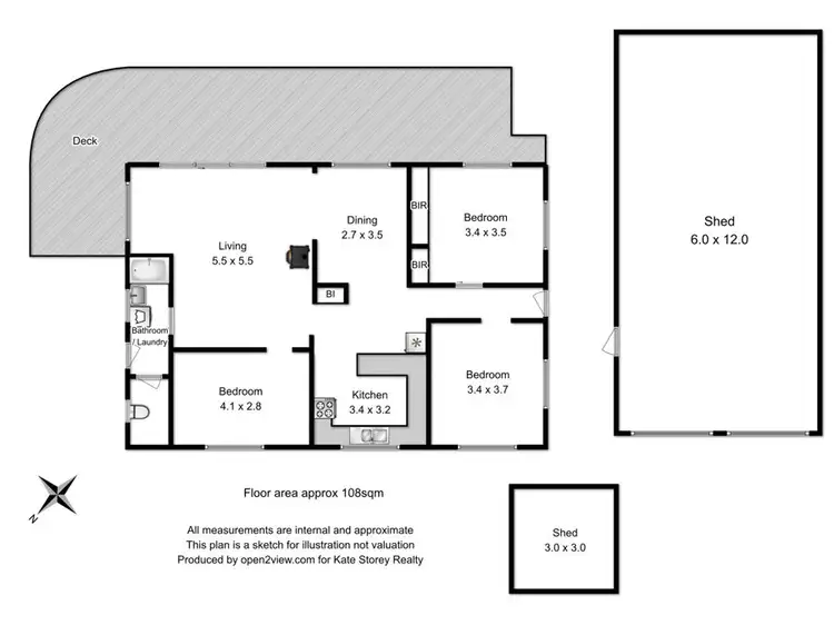 Floorplan of Homely house listing, 37 Erle Street, Carlton River TAS 7173