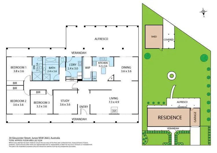 Floorplan of Homely house listing, 34 Gloucester St, Junee NSW 2663