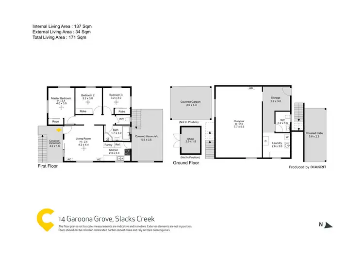 Floorplan of Homely house listing, 14 Garoona Grove, Slacks Creek QLD 4127
