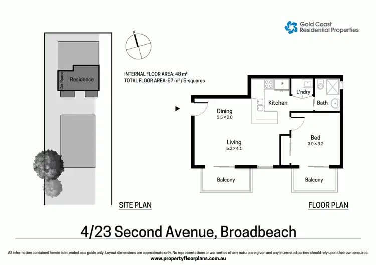 Floorplan of Homely unit listing, 4/23 Second Avenue, Broadbeach QLD 4218