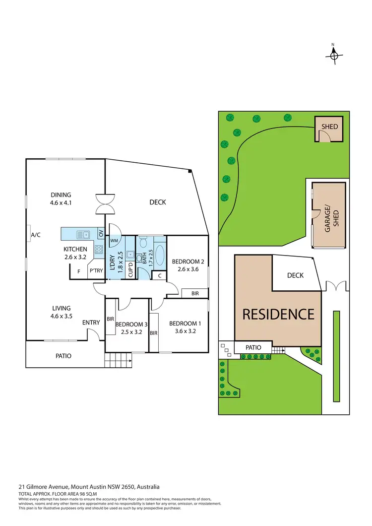 Floorplan of Homely house listing, 21 Gilmore Avenue, Mount Austin NSW 2650