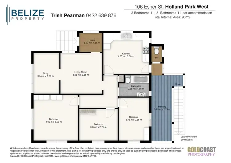 Floorplan of Homely house listing, 106 Esher Street, Holland Park West QLD 4121