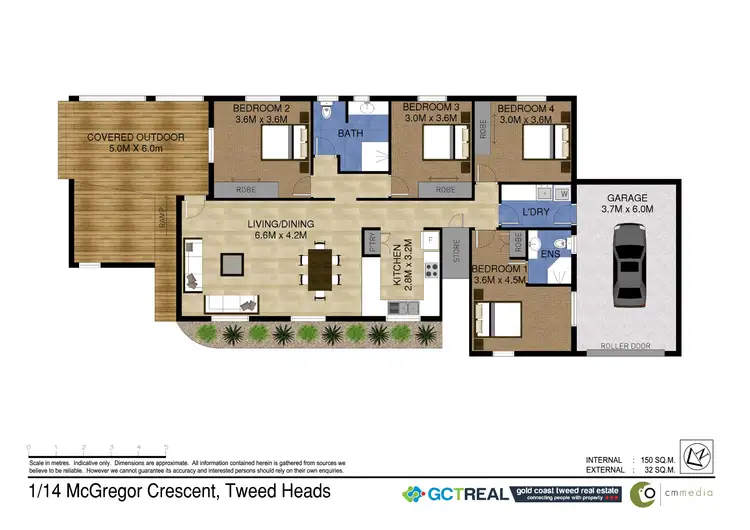 Floorplan of Homely unit listing, 14 McGregor Cres, Tweed Heads NSW 2485
