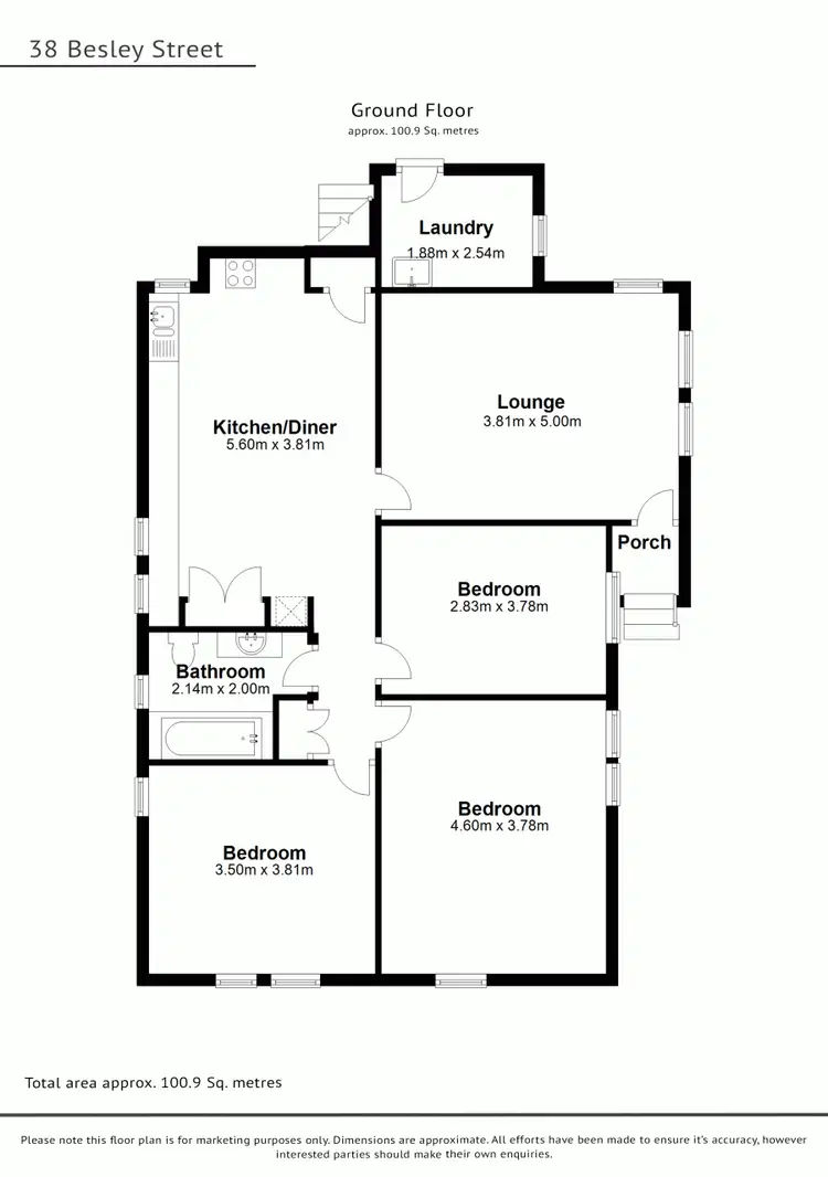 Floorplan of Homely house listing, 38 Besley Street, Mount Gravatt East QLD 4122