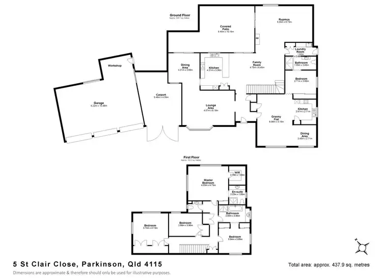 Floorplan of Homely house listing, 5 St Clair Close, Parkinson QLD 4115