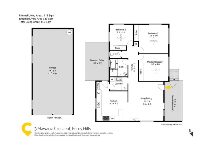 Floorplan of Homely house listing, 3 Mawarra Crescent, Ferny Hills QLD 4055