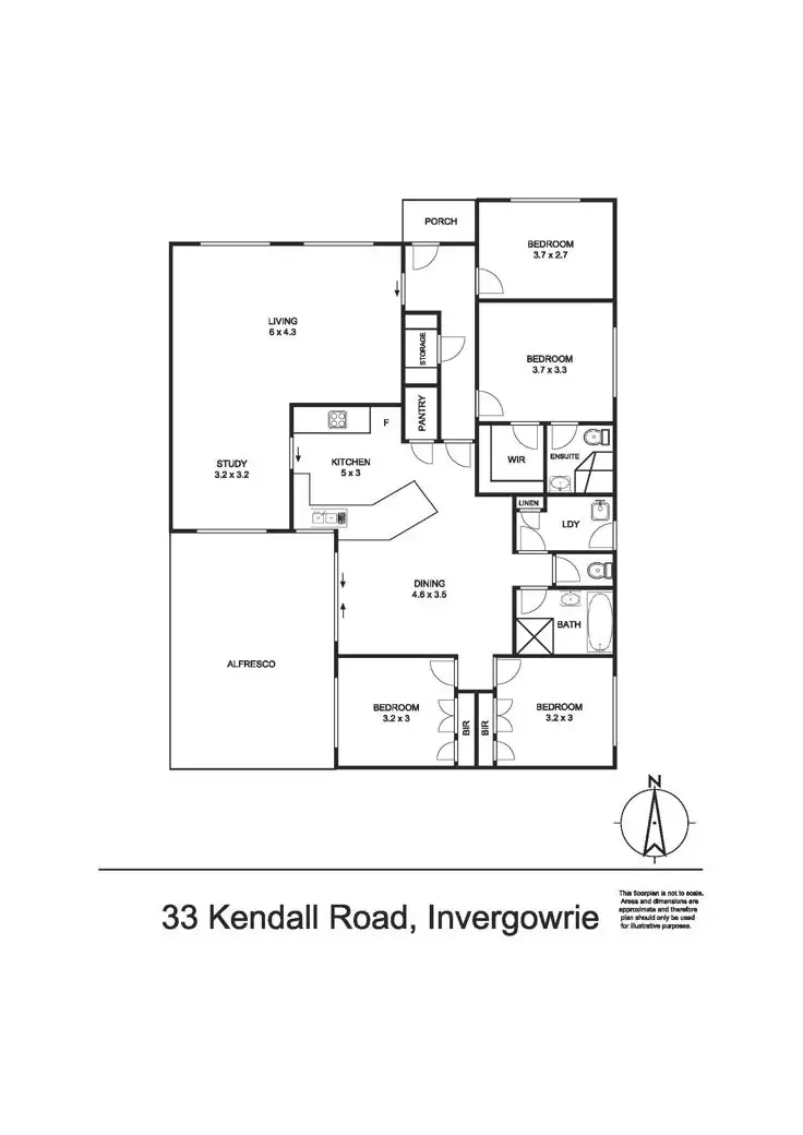 Floorplan of Homely house listing, 33 Kendall Road, Armidale NSW 2350