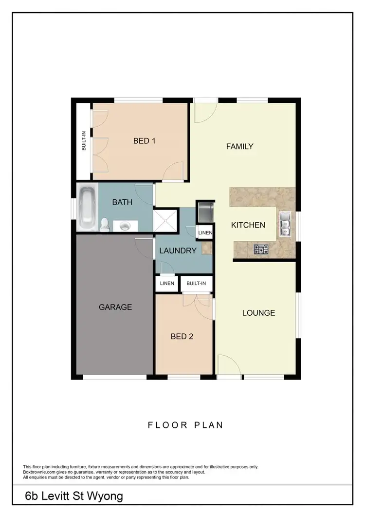 Floorplan of Homely house listing, 6b Levitt Street, Wyong NSW 2259