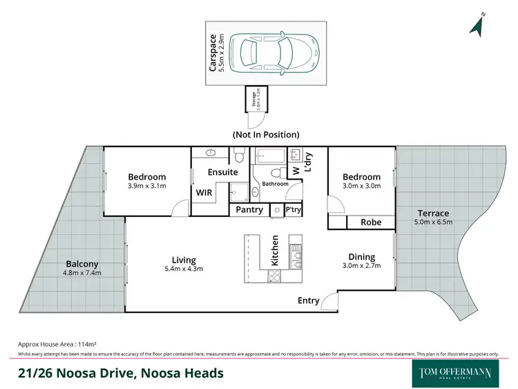 Floorplan of Homely unit listing, 21/26 Noosa Drive, Noosa Heads QLD 4567