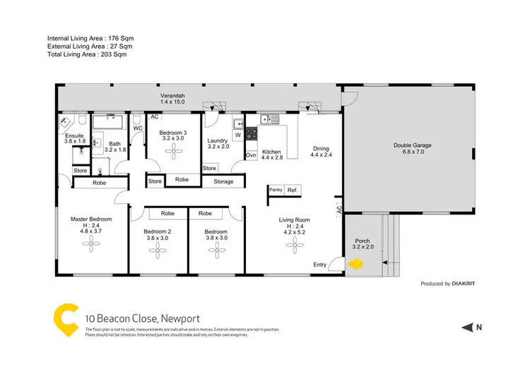 Floorplan of Homely house listing, 10 Beacon Crescent, Newport QLD 4020