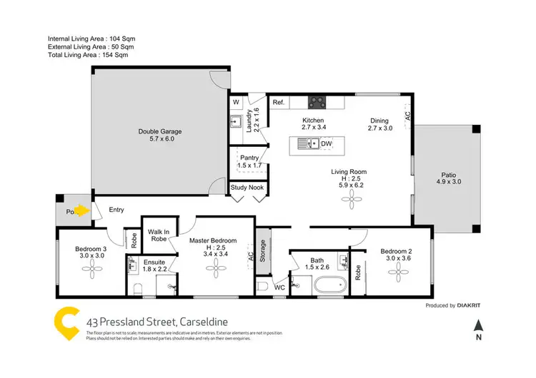 Floorplan of Homely house listing, 43 Pressland Street, Carseldine QLD 4034