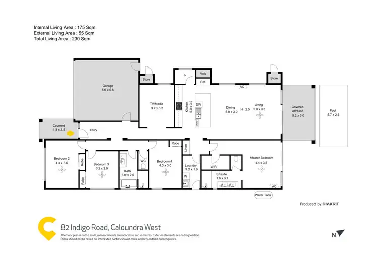 Floorplan of Homely house listing, 82 Indigo Road, Caloundra West QLD 4551