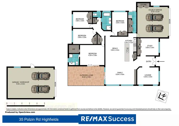 Floorplan of Homely house listing, 35 Polzin Road, Highfields QLD 4352