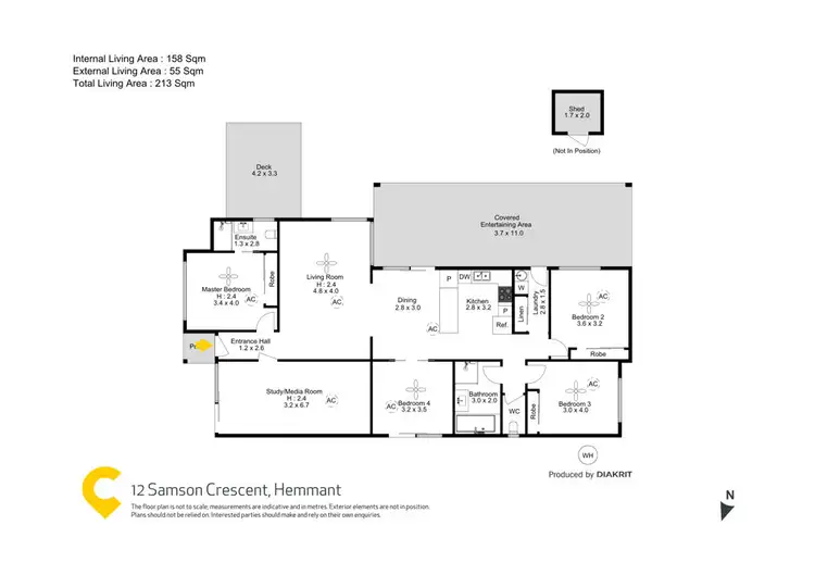 Floorplan of Homely house listing, 12 Samson Crescent, Hemmant QLD 4174