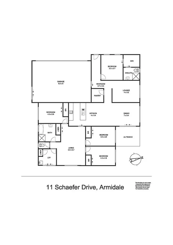 Floorplan of Homely house listing, 11 Schaefer Drive, Armidale NSW 2350