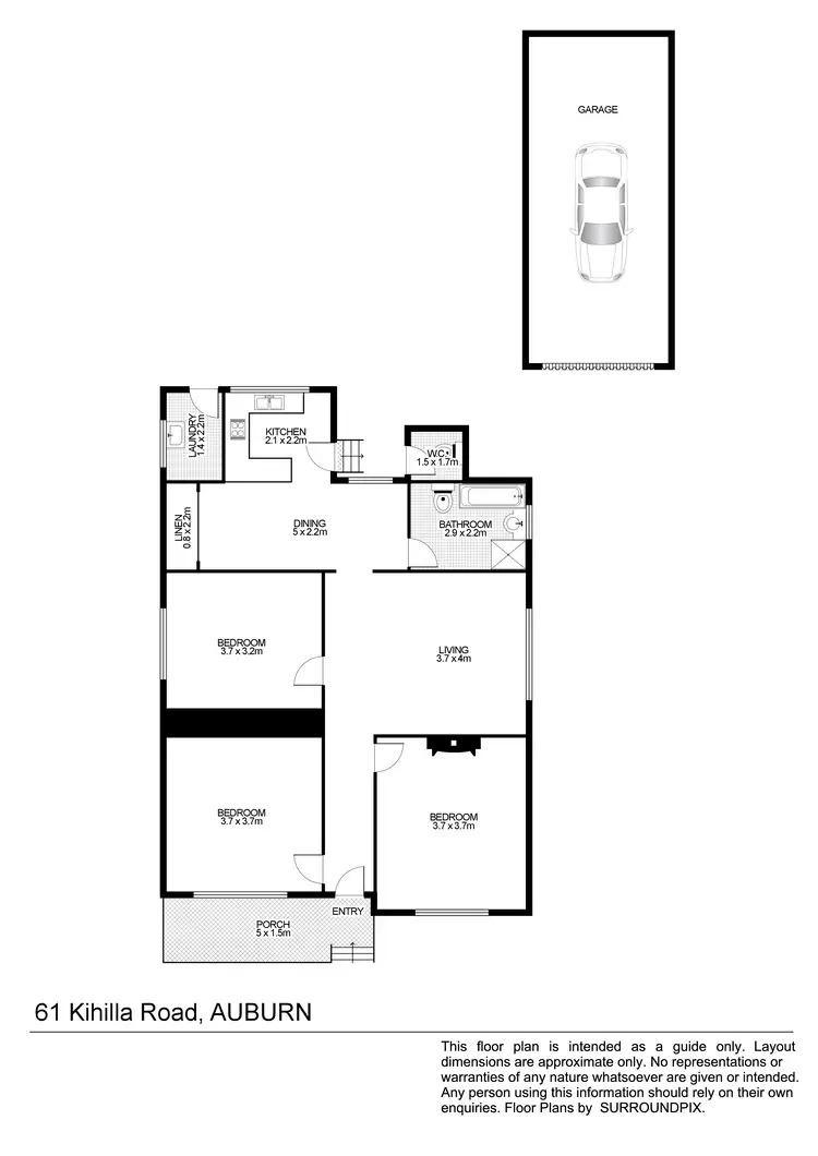Floorplan of Homely house listing, 61 Kihilla Road, Auburn NSW 2144