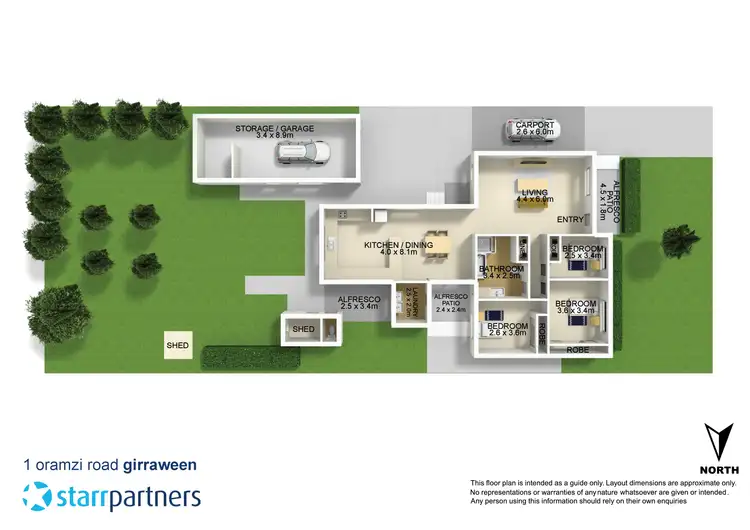 Floorplan of Homely house listing, 1 Oramzi Road, Girraween NSW 2145