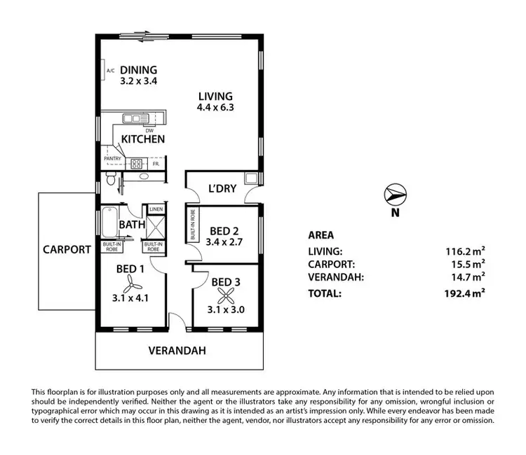 Floorplan of Homely house listing, 3 Michelmore Drive, Meadows SA 5201