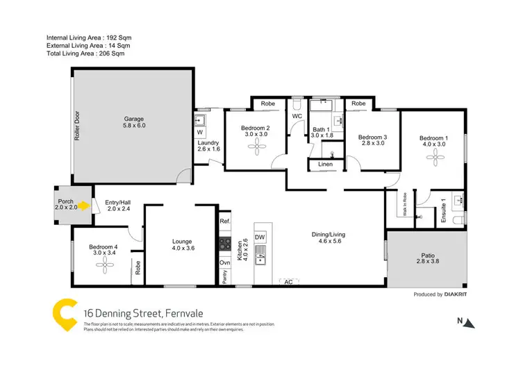 Floorplan of Homely house listing, 16 Denning Street, Fernvale QLD 4306