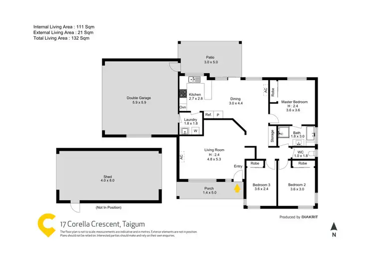 Floorplan of Homely house listing, 17 Corella Crescent, Taigum QLD 4018
