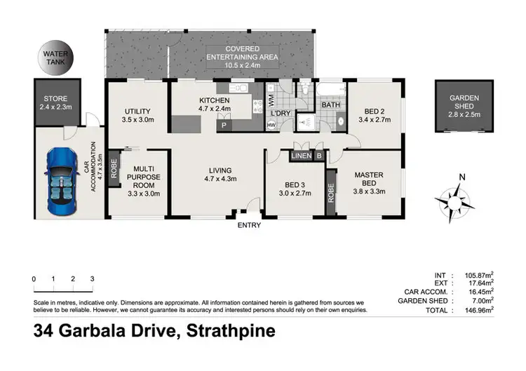 Floorplan of Homely house listing, 34 Garbala Drive, Strathpine QLD 4500