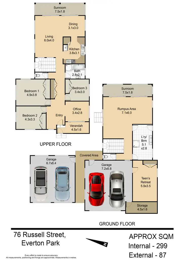 Floorplan of Homely house listing, 76 Russell Street, Everton Park QLD 4053