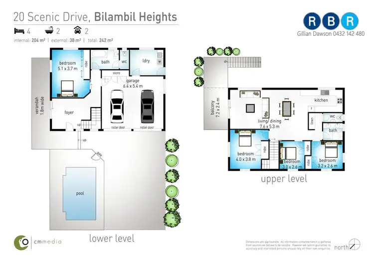 Floorplan of Homely house listing, 20 Scenic Drive, Bilambil Heights NSW 2486