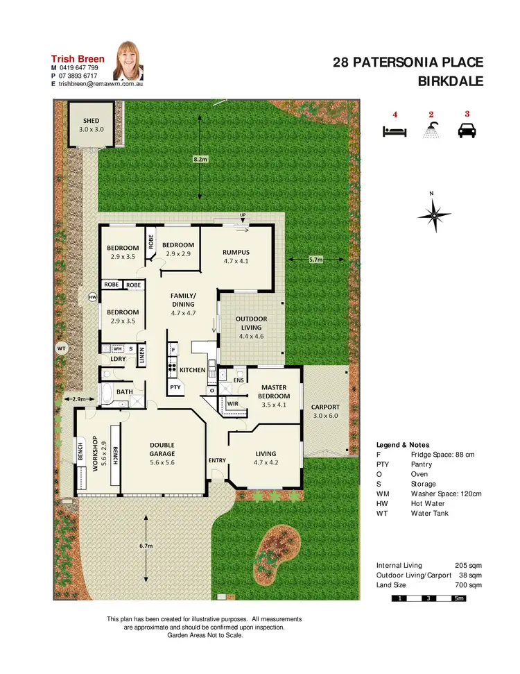 Floorplan of Homely house listing, 28 Patersonia Pl, Birkdale QLD 4159