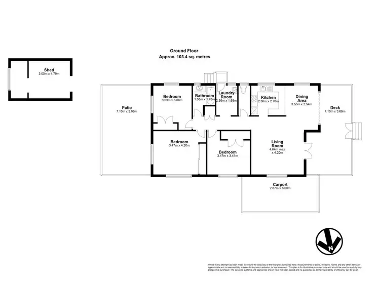 Floorplan of Homely house listing, 12 Tabbil Street, Zillmere QLD 4034