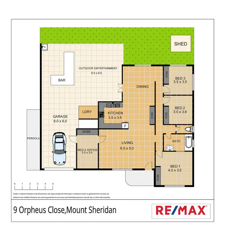 Floorplan of Homely house listing, 9 Orpheus Close, Mount Sheridan QLD 4868
