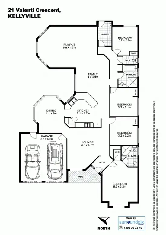 Floorplan of Homely house listing, 21 Valenti Crescent, Kellyville NSW 2155