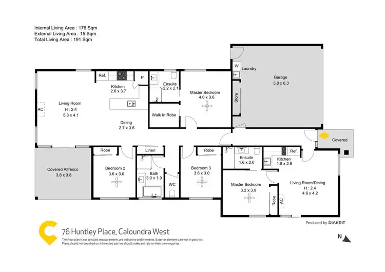 Floorplan of Homely house listing, 76 Huntley Place, Caloundra West QLD 4551