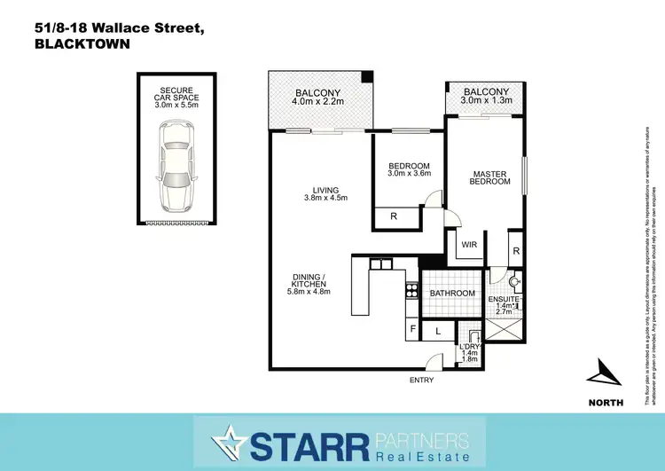 Floorplan of Homely unit listing, 51/8-18 Wallace Street, Blacktown NSW 2148
