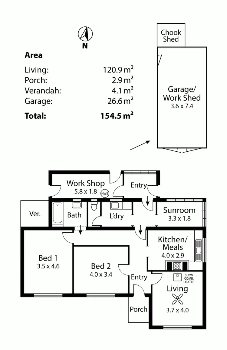 Floorplan of Homely house listing, 13 Princes Hwy, Nairne SA 5252