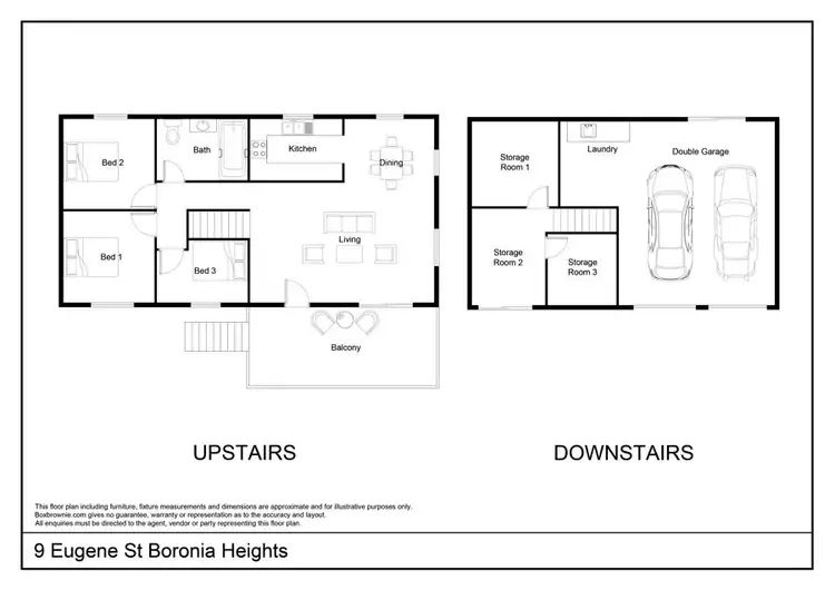 Floorplan of Homely house listing, 9 Eugene st, Boronia Heights QLD 4124