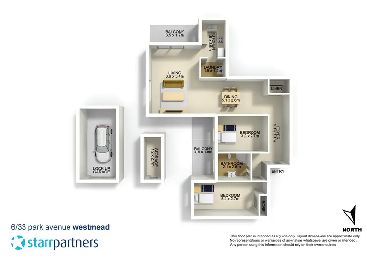 Floorplan of Homely unit listing, 6/33 Park Avenue, Westmead NSW 2145