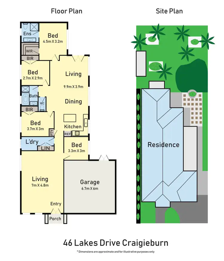 Floorplan of Homely house listing, 46 Lakes Drive, Craigieburn VIC 3064