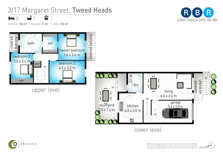Floorplan of Homely townhouse listing, 3/17 Margaret Street, Tweed Heads NSW 2485