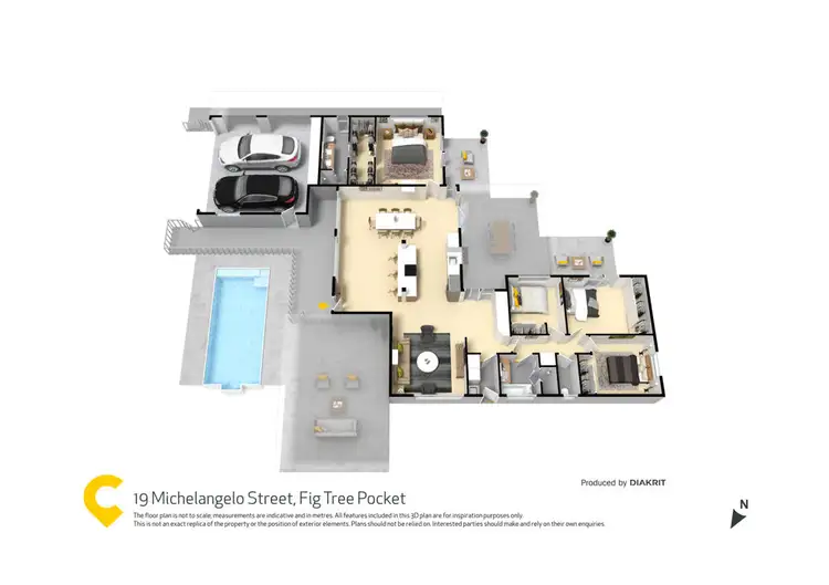 Floorplan of Homely house listing, 19 Michelangelo Street, Fig Tree Pocket QLD 4069