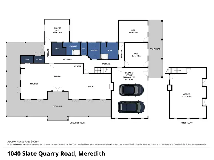 Floorplan of Homely rural property listing, 1040 Slate Quarry Road, Meredith VIC 3333