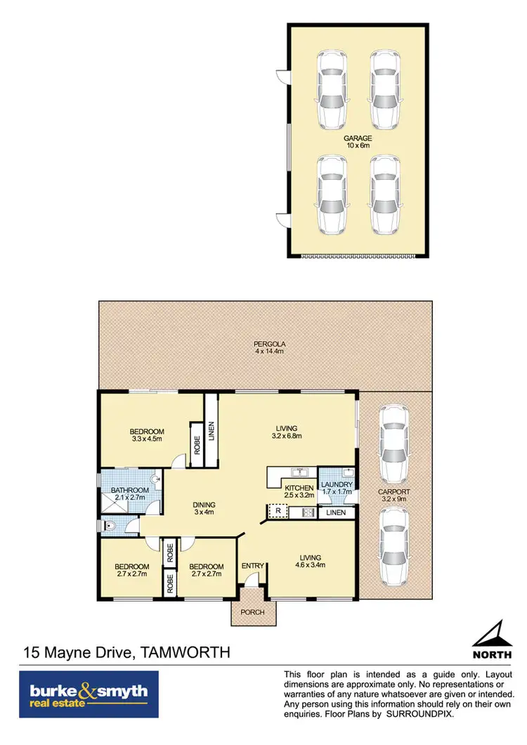Floorplan of Homely house listing, 15 Mayne Drive, Tamworth NSW 2340