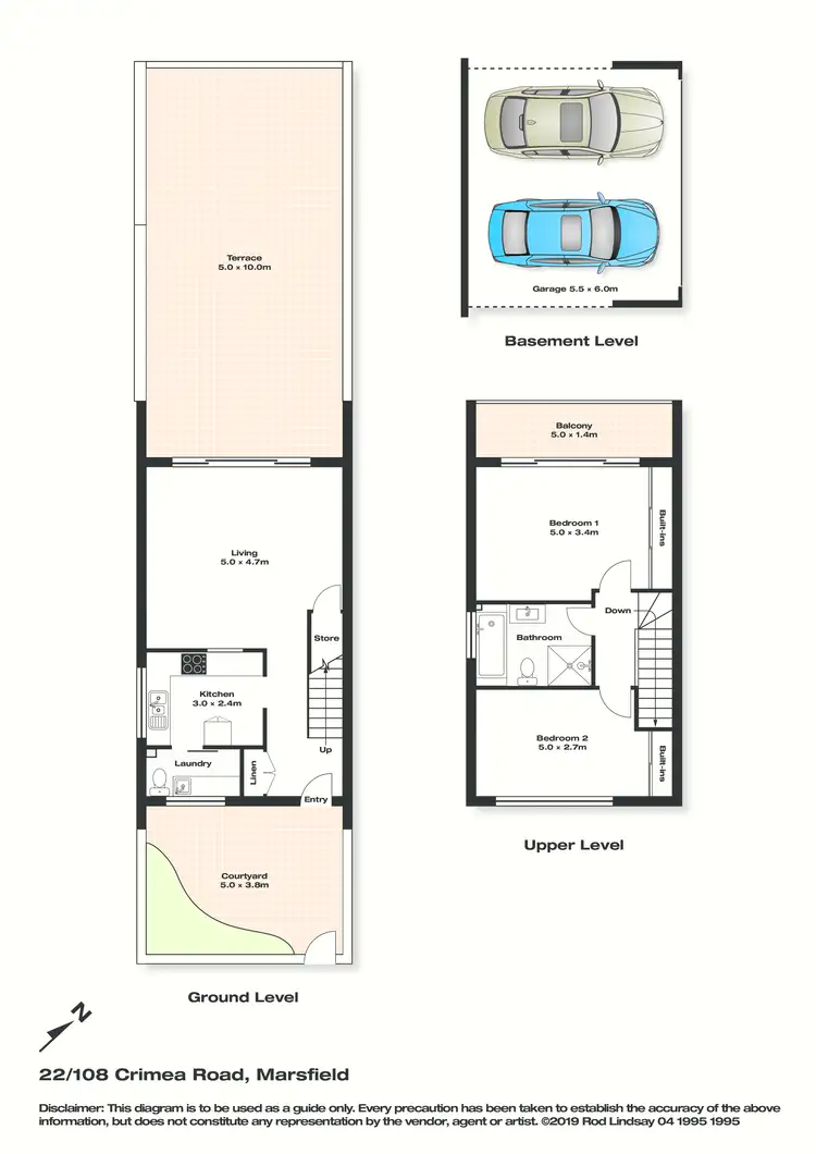 Floorplan of Homely townhouse listing, 22/108 Crimea Road, Marsfield NSW 2122