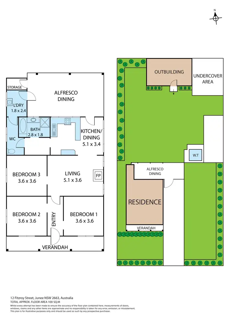 Floorplan of Homely house listing, 12 Fitzroy Street, Junee NSW 2663