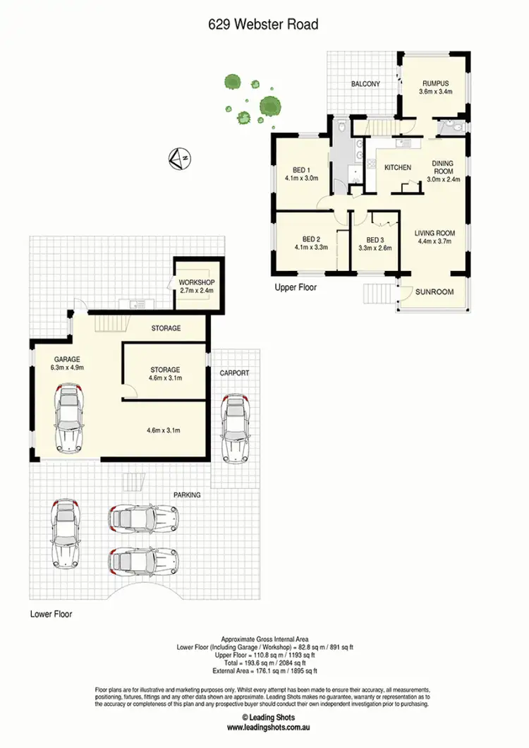 Floorplan of Homely house listing, 629 Webster Rd, Chermside QLD 4032