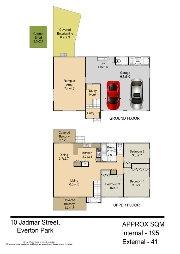 Floorplan of Homely house listing, 10 Jadmar Street, Everton Park QLD 4053