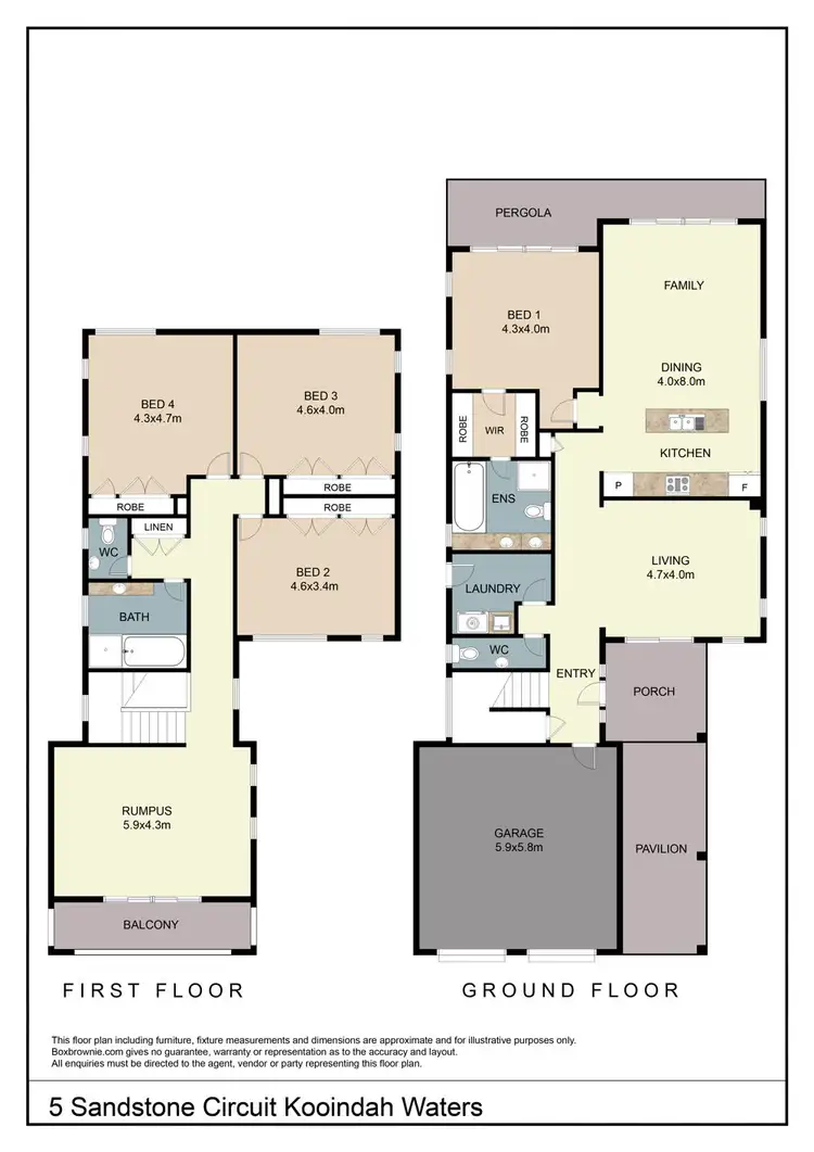 Floorplan of Homely house listing, 5 Sandstone Circuit, Wyong NSW 2259