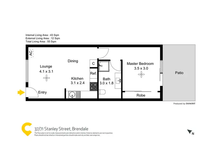 Floorplan of Homely unit listing, 37/71 Stanley Street, Brendale QLD 4500