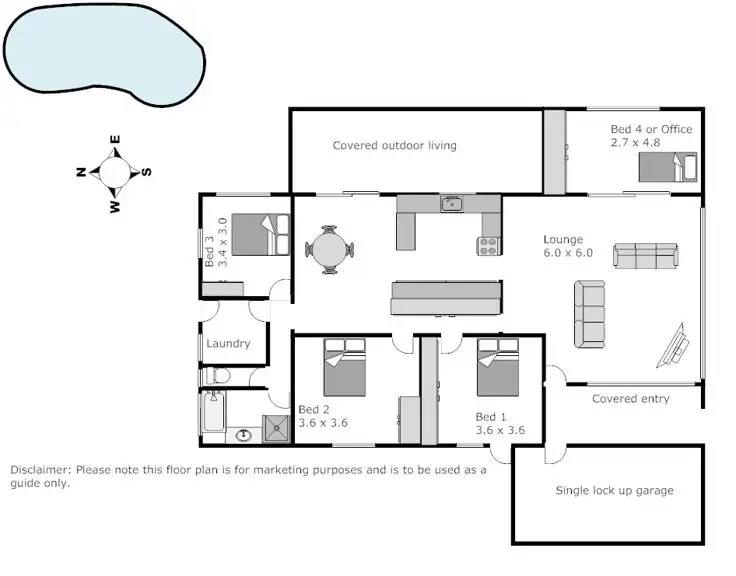 Floorplan of Homely house listing, 74 Anzac Drive - Geneva, Kyogle NSW 2474