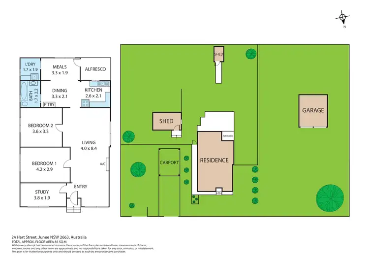 Floorplan of Homely house listing, 17 to 21 Hart St, Junee NSW 2663