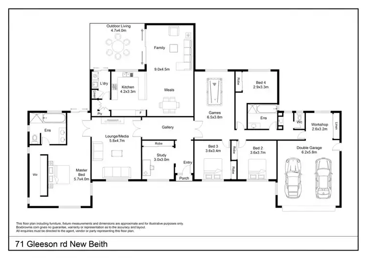 Floorplan of Homely rural property listing, 71 Gleeson rd, New Beith QLD 4124